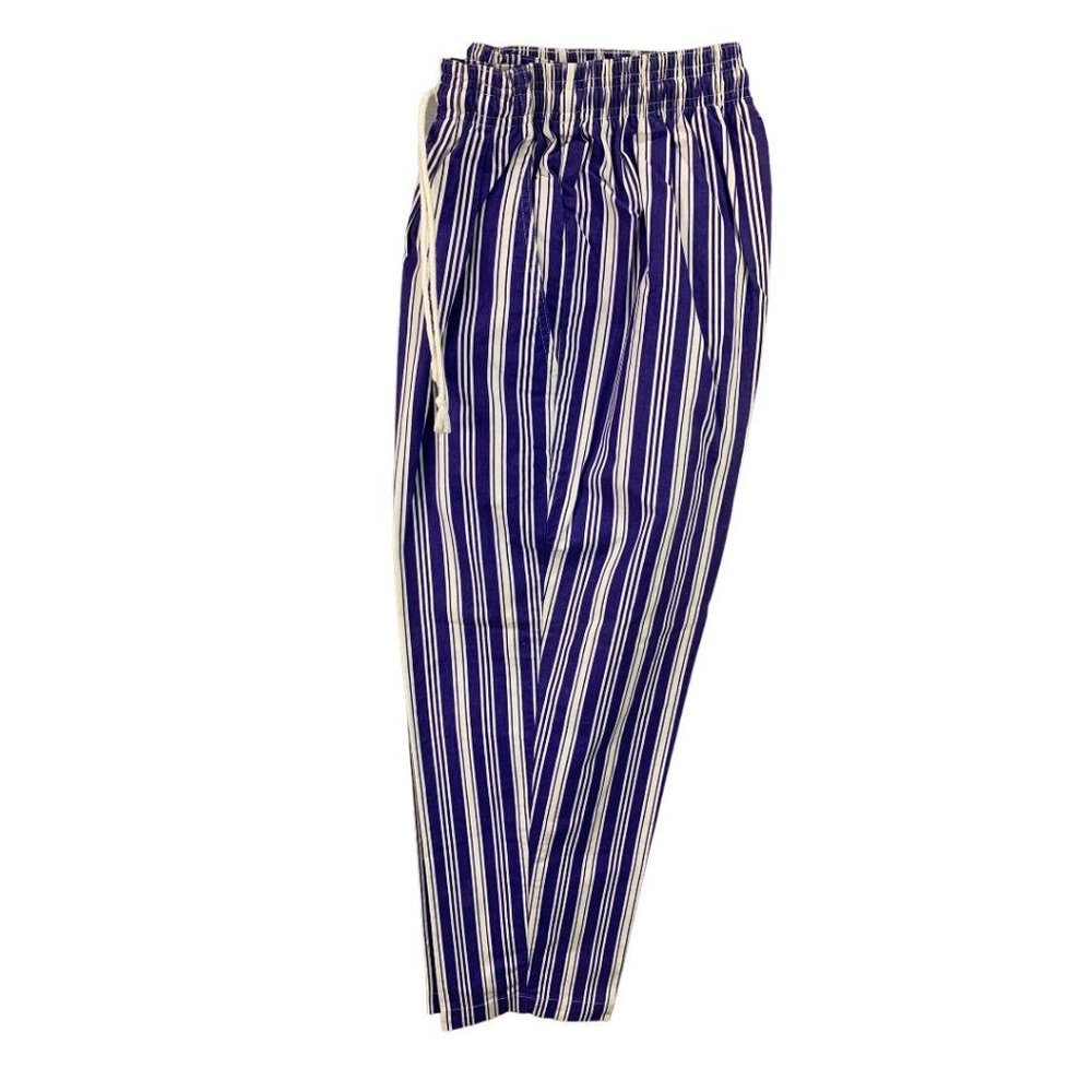 Medium Gap Women's Pull On‎ Blue White Stripe Pants Pockets Y2K
